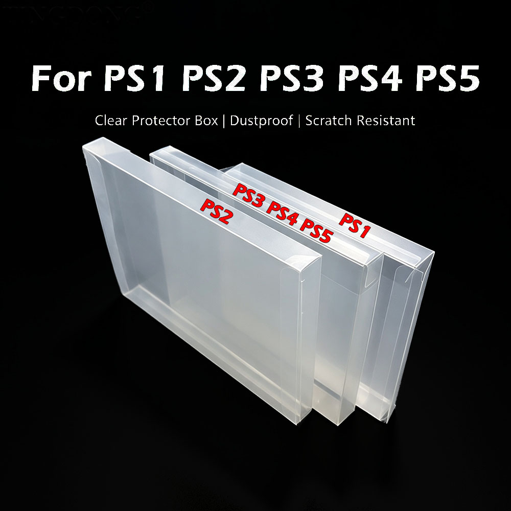 Gaming Console In Tv - 1-10PCS Kotak Pelindung Game PET Transparan