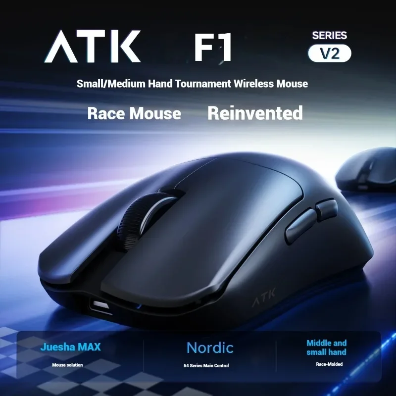 Mouse Gaming Nirkabel ATK F1 V - Gaming Console Buttons ulasan dan harga