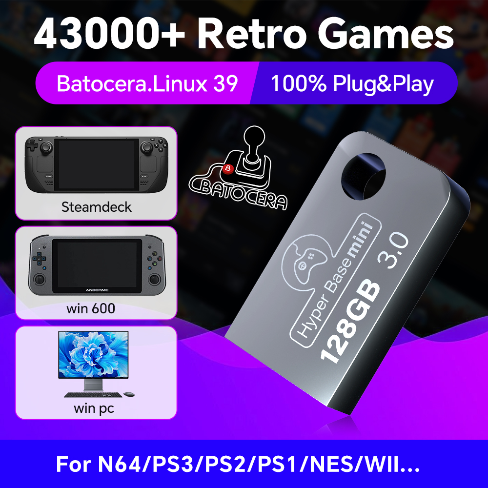 Batocera Flash Drive USB 128G, - Gaming Console Latest ulasan dan harga